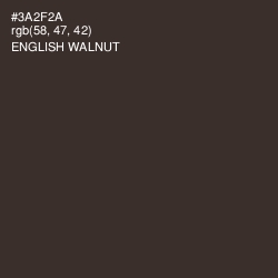 #3A2F2A - English Walnut Color Image